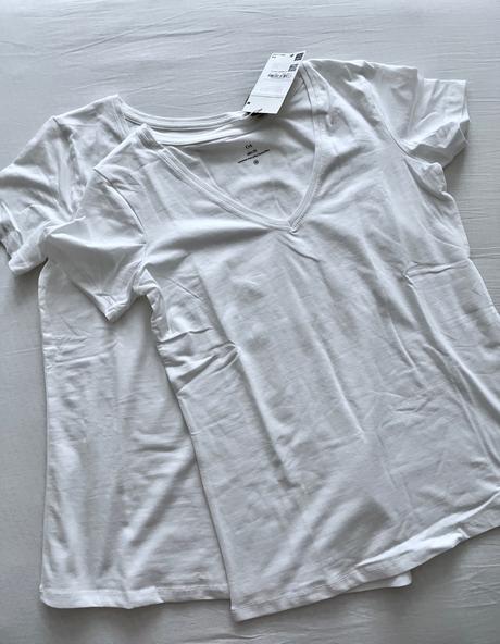 C&a 2x biele tričko vel.m, c&a,m