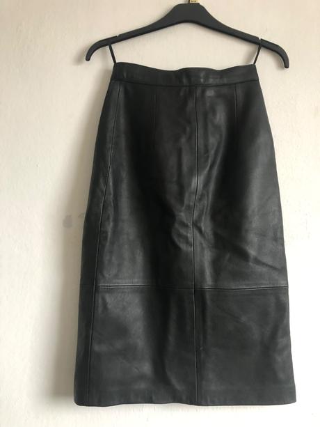 Kozena midi sukna prava koza, s