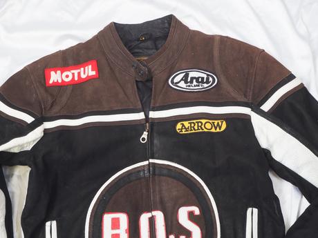 Kožená motorkárska bunda, m