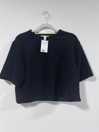 H&m crop top veľ.s - nový s visačkou, h&m,s