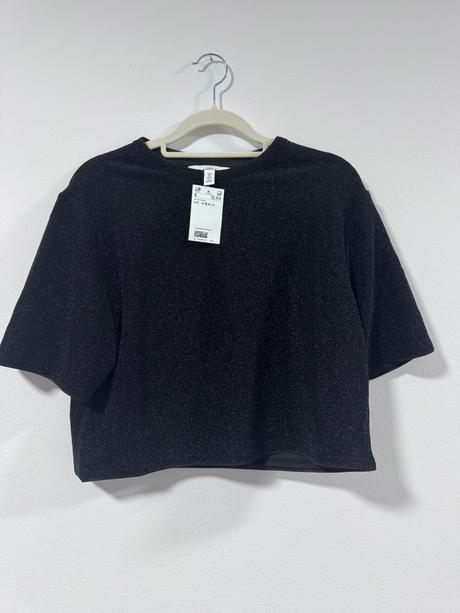 H&m crop top veľ.s - nový s visačkou, h&m,s