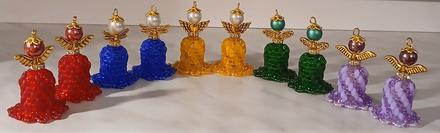 Sklenené anjeliky výška vyše 4 cm, 