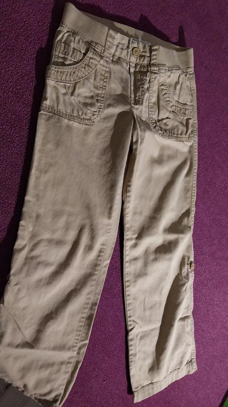 Béžové nohavice 128, 128