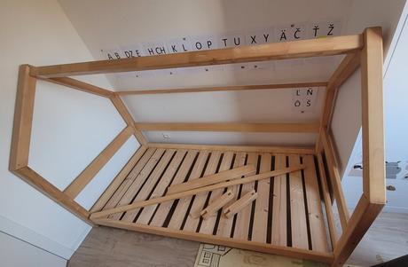 Domcekova postel, šírka (cm): 90,dĺžka (cm): 200