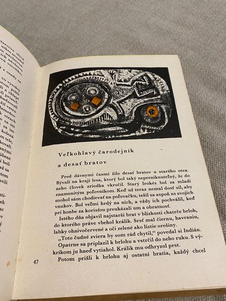 Stará retro rozprávka manitouov dar indiánske rozp, 