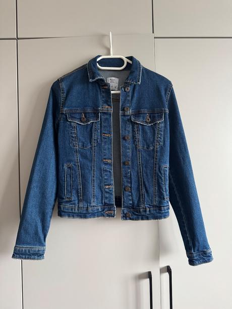 Rifľová bunda, bershka,s