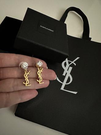 Nové nenosené náušnice ysl, yves saint laurent