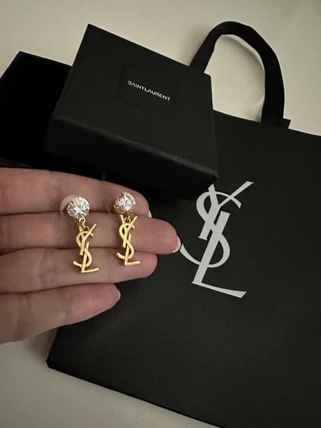 Nové nenosené náušnice ysl, yves saint laurent