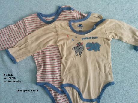 Body s dlhým rukávom 2 ks, 62