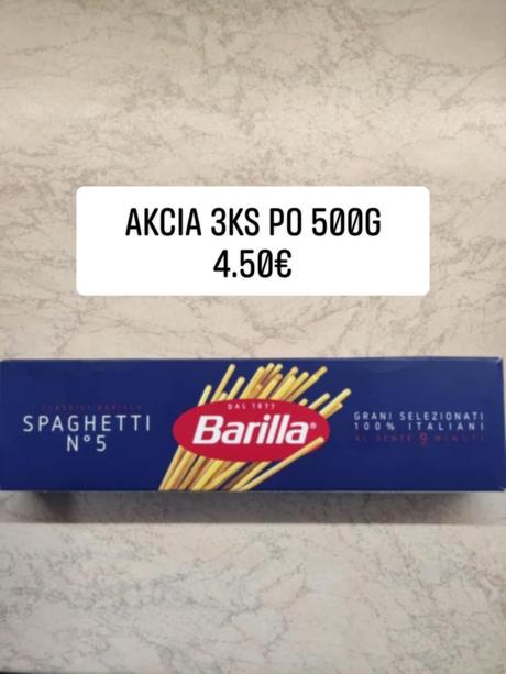Barilla špagety, 