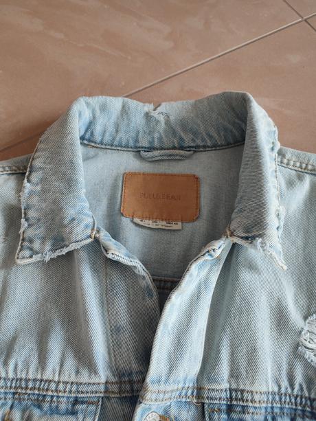 Pánska riflova bunda pull&bear, pull&bear,l