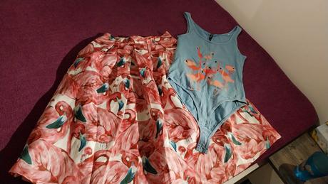 Sukňa plameniak s/m, s