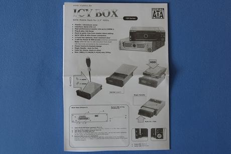 Šuflik icy box na 3.5" hdd,