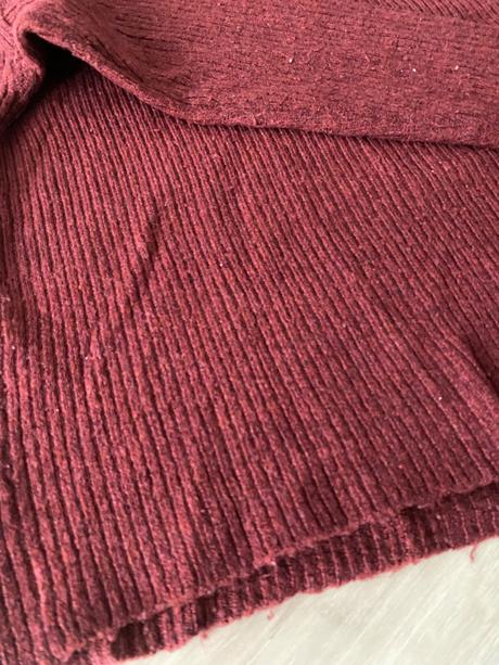 Bordovy svetrik so stojačikom, amisu,s