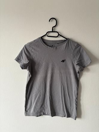 Šedé tričko s krátkym rukávom pre chlapca, 158