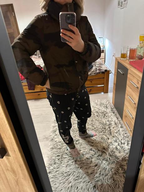 Zara camouflage stylova zimna bombera-bunda, zara,s