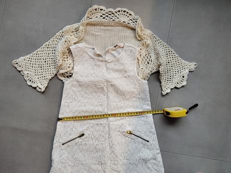 Biele šaty č. 110 s bolerkom na svadbu alebo krst, h&m,110