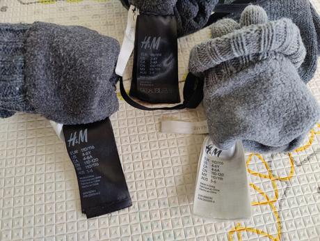H&m sada čiapka, nákrčník, rukavice, h&m,110