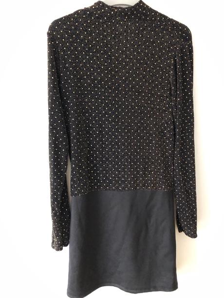 Šaty čierno zlaté, s