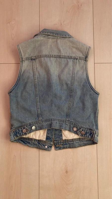 Riflová vesta, h&m,s