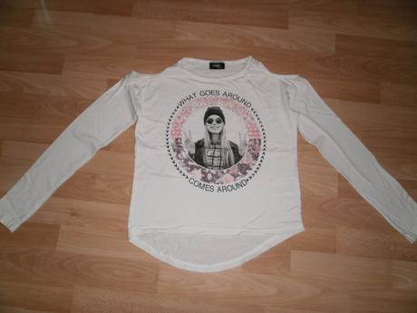 Tričko s vykrojenými pleciami 146/152, takko,146