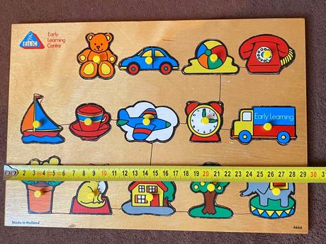 Drevená vkládačka / skladačka / puzzle,