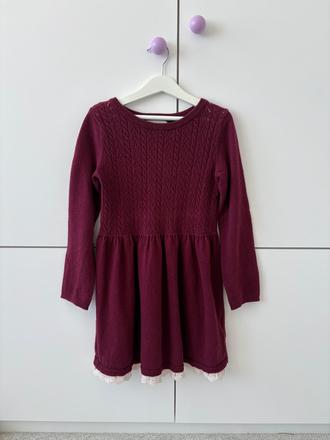 Pletené šaty hm 122/128, h&m,122
