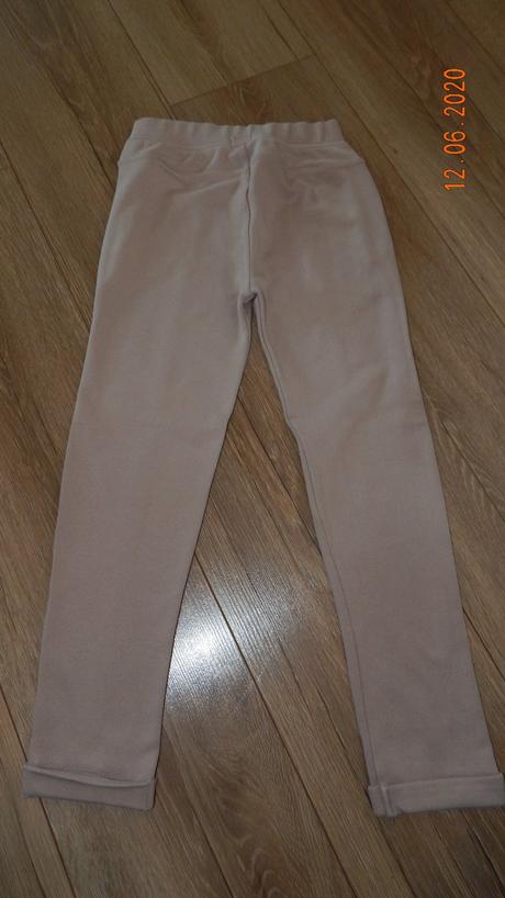 Svetlo hnedé a čierne leginy, h&m,122