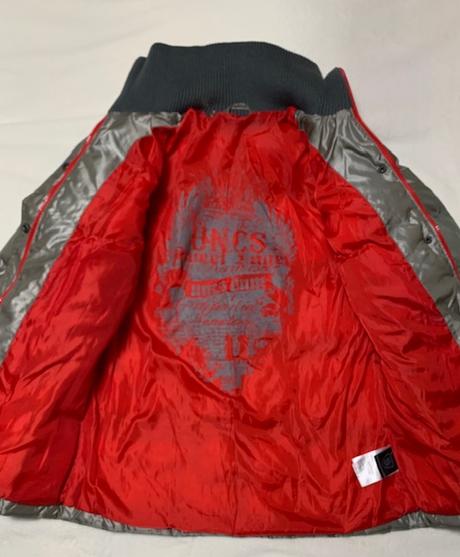 Tmavostrieborná prešívaná vetrovka zn. uncs, l / m