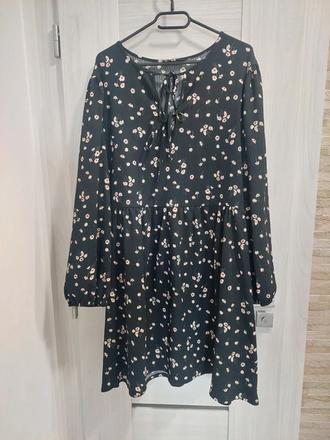 Romantické kvetované šaty george s viazaním veľ. 5, george,5xl