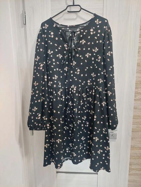 Romantické kvetované šaty george s viazaním veľ. 5, george,5xl