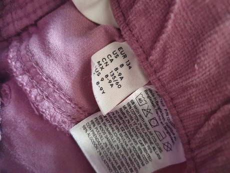 Menčestrové nohavice, h&m,134
