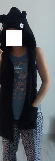 Čiapka, šál s kapucňou v jednom, 