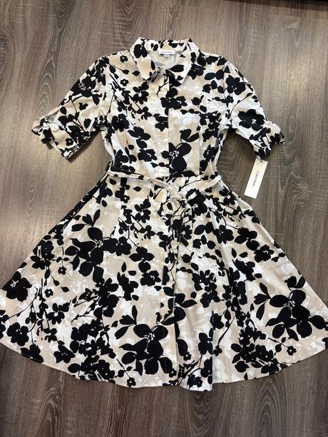 Calvin klein nove košelove damske šaty l, calvin klein,l