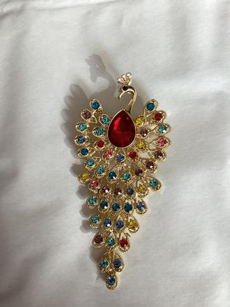 Nádherná brošňa - páv, 