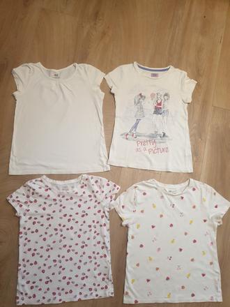 4x tricka h&m a f&f 122/128 top stav, h&m,122