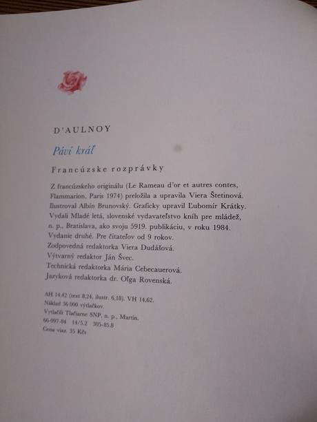 D' aulnoy - páví kráľ, 