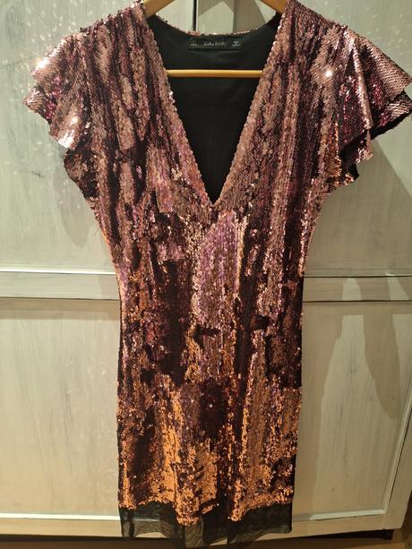 Zara flitrove miny saty, zara,l