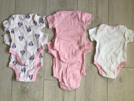 Dievčenske body minnie 5ks, 0-1mesiac, disney,56