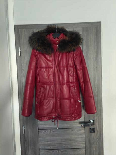 Kozena bunda kara s pravou kozusinou, s