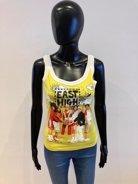 Žlté tričko high school musical (xs), disney,xs