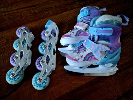 Nastaviteľné korčule 4v1 veľ. 15 - 17cm, 