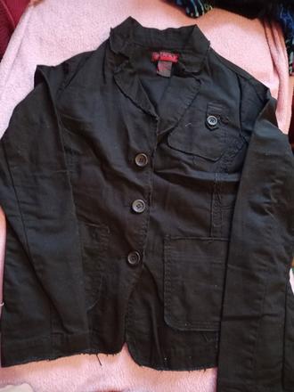 Cierna tenka bundicka, xl
