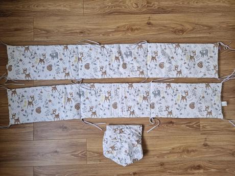 Mantinel do postieľky 2 kusy plus plachta, dĺžka (cm): 180