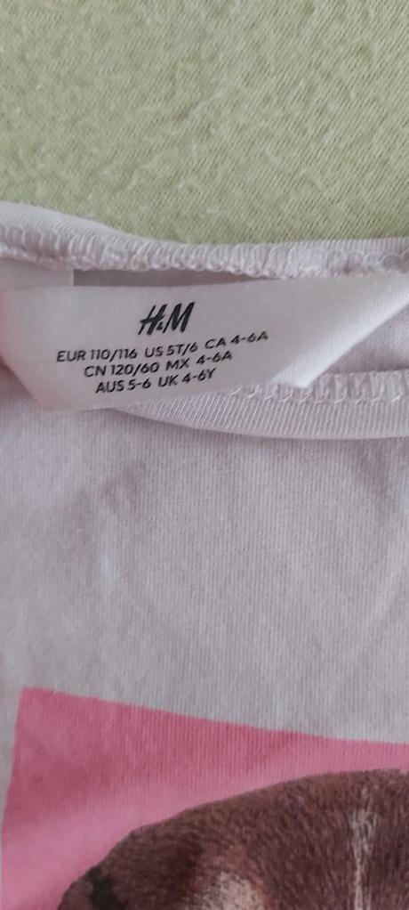Tričko psíķ h&m 110/116, h&m,110