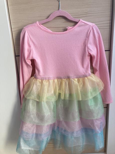 Saty s farebnou tylovou suknou ham, h&m,110