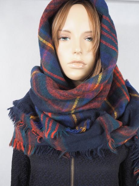 Kvalitná mohutná káro šatka bershka, bershka,xl