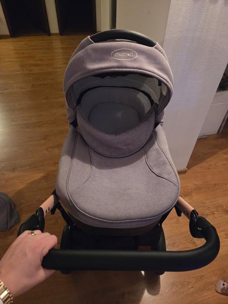 Kočík momon peanut butter a autosedačka kinderkraf, momon,momon after 59