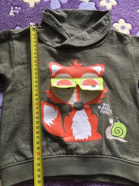 Teplá mikinka s líškou, ergee,86