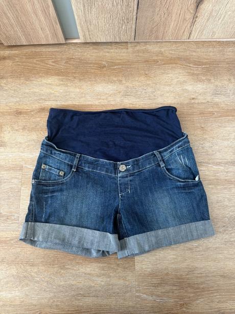 Tehotenské riflové kraťasy, s